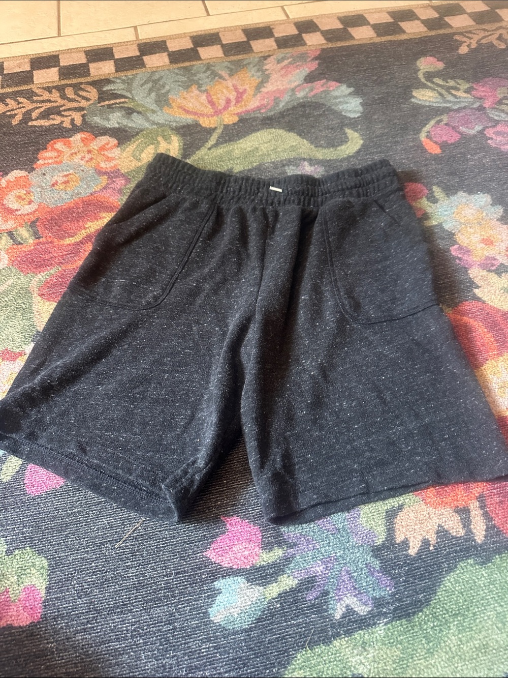 wonder nation Black Heather Knit Shorts for Kids